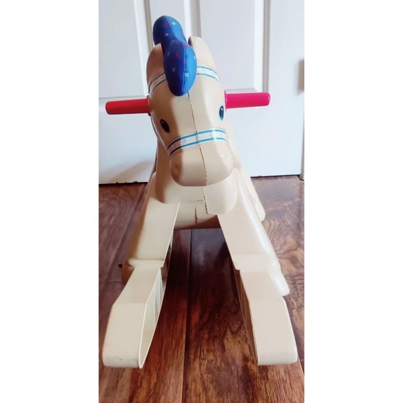 Vintage 1988 Fisher Price Rocking Horse Pony Toddler Children's Ride On Toy 90s - Picture 2 of 16
